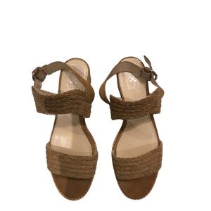Vince Camuto Womens Raner Demi-Wedge Suede Sandals. Size 8